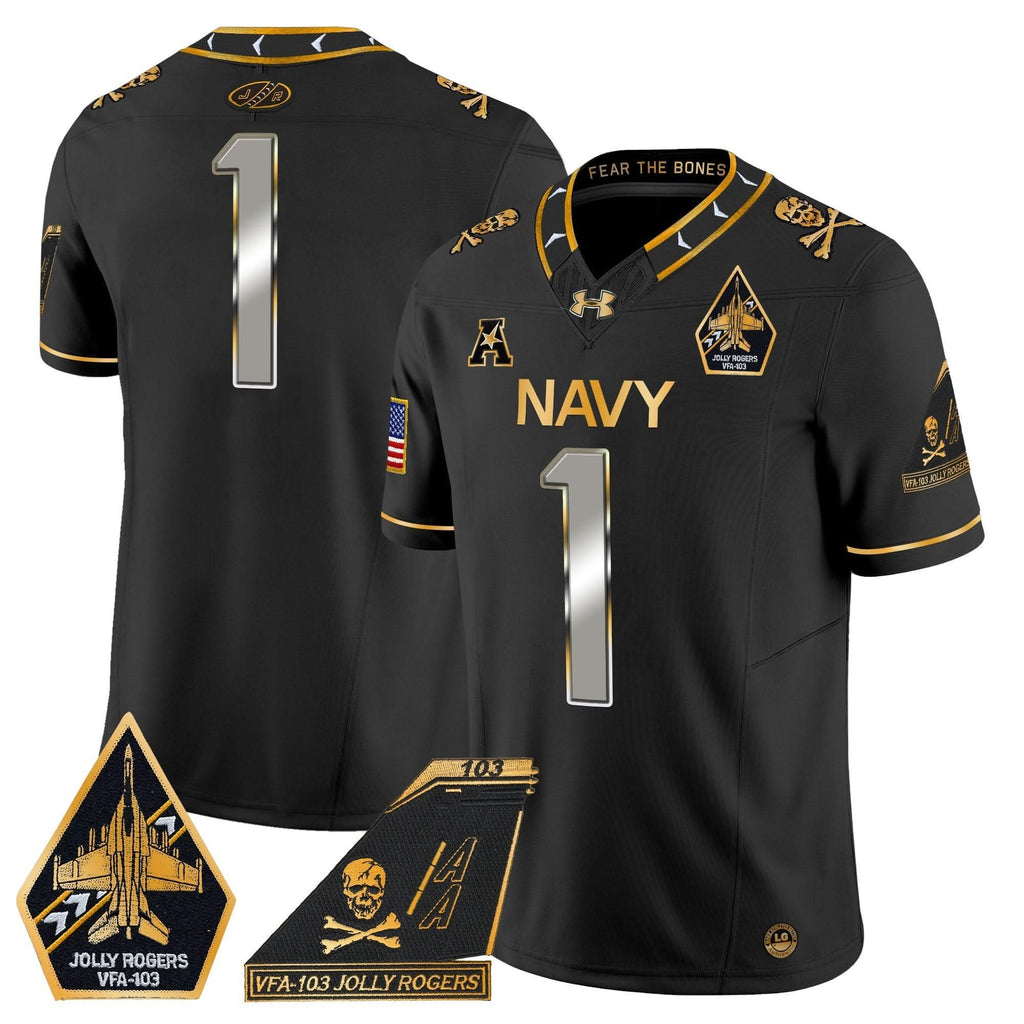 NM 2024 Jolly Rogers Patch Gold Vapor Limited Jersey