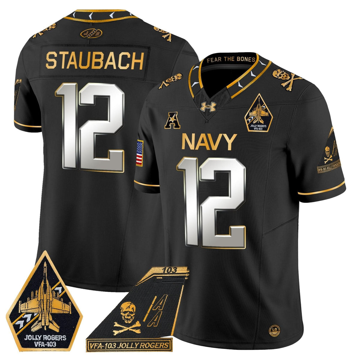 NM 2024 Jolly Rogers Patch Gold Vapor Limited Jersey