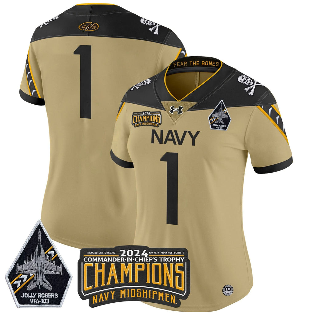 Women's NM 2024 Commander-In-Chief's Trophy Champions Patch Vapor Limited Jersey - Stitched