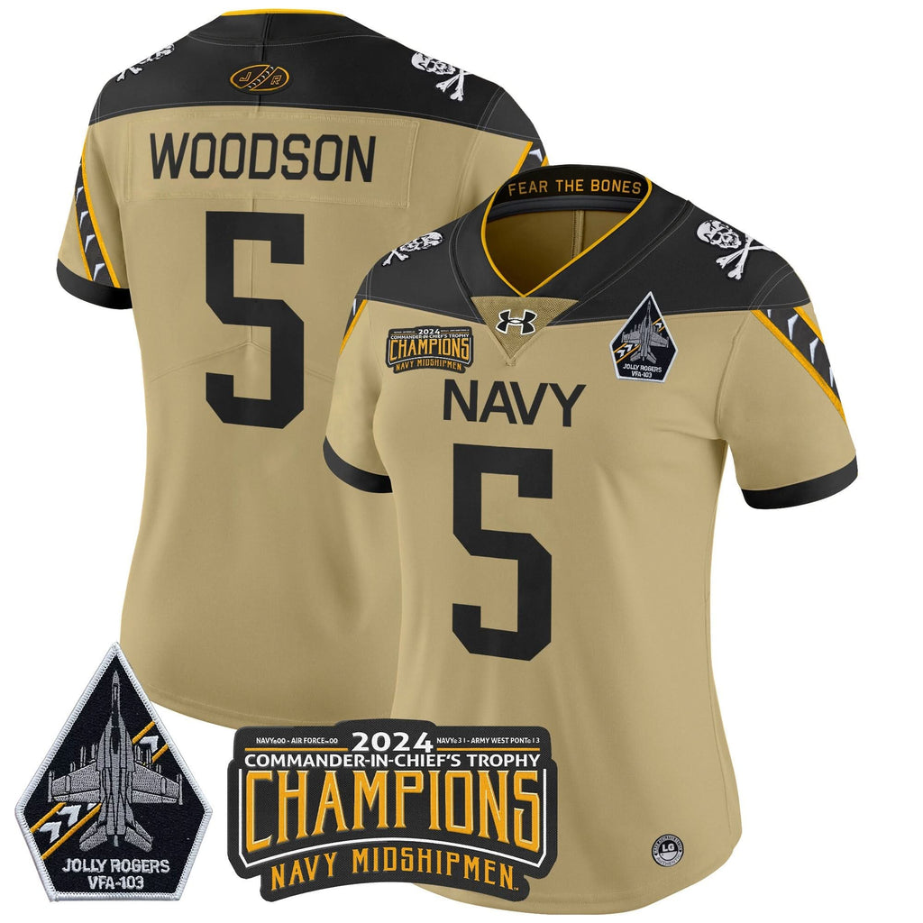 Women's NM 2024 Commander-In-Chief's Trophy Champions Patch Vapor Limited Jersey - Stitched