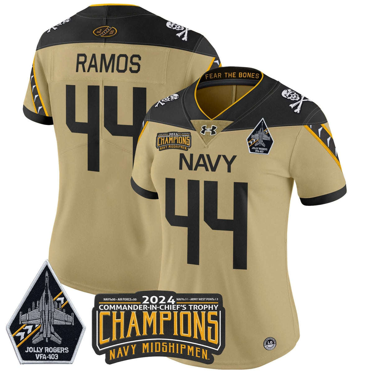 Women's NM 2024 Commander-In-Chief's Trophy Champions Patch Vapor Limited Jersey - Stitched