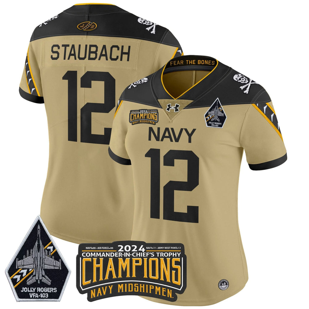 Women's NM 2024 Commander-In-Chief's Trophy Champions Patch Vapor Limited Jersey - Stitched
