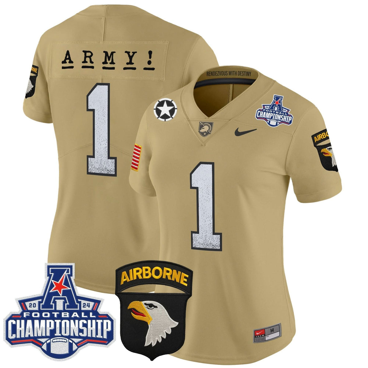 Women's ABK 2024 AAC Championship Patch Vapor Limited Jersey - Stitched