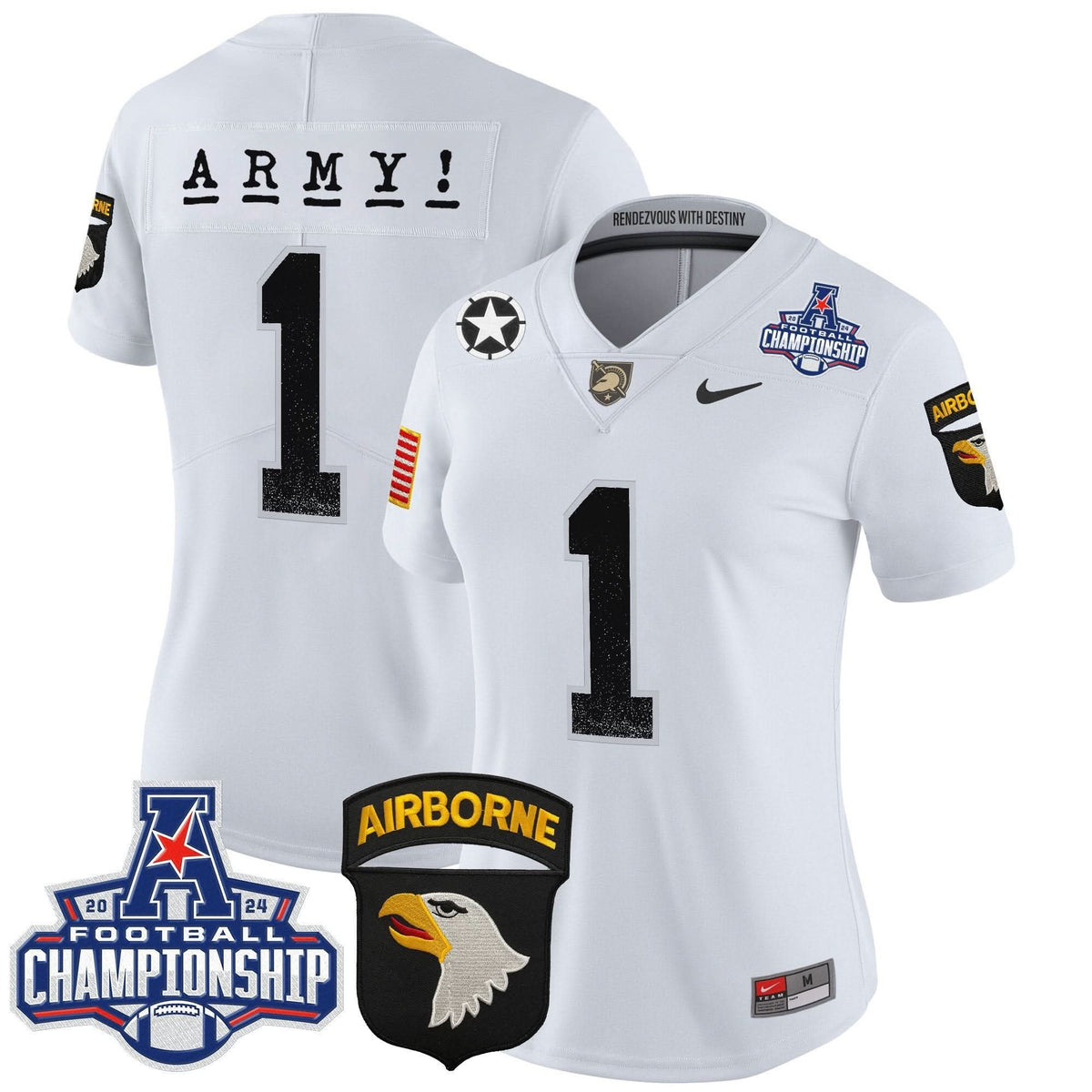 Women's ABK 2024 AAC Championship Patch Vapor Limited Jersey - Stitched