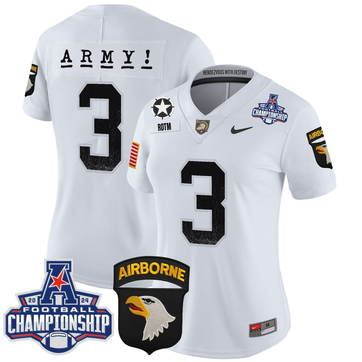 Women's ABK 2024 AAC Championship Patch Vapor Limited Jersey - Stitched