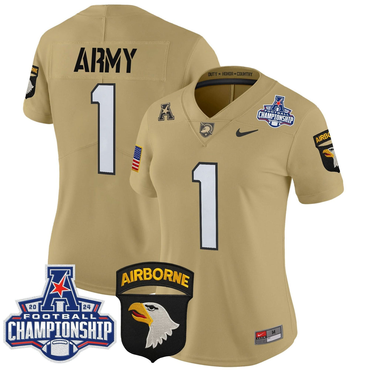 Women's ABK 2024 AAC Championship Patch Vapor Limited Jersey V2 - Stitched