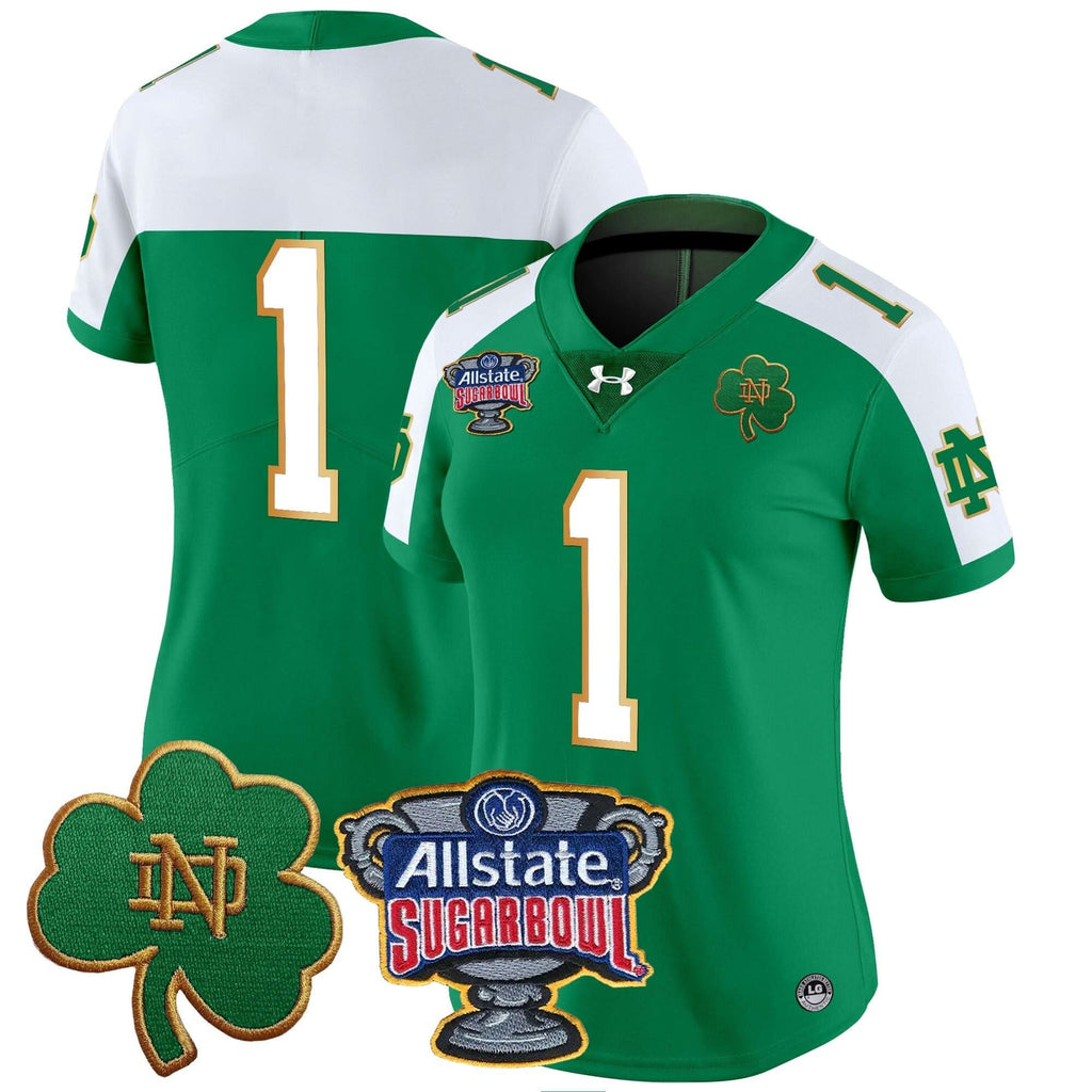 Women's NDFI 2024 Sugar Bowl Patch Vapor Limited Jersey - Stitched