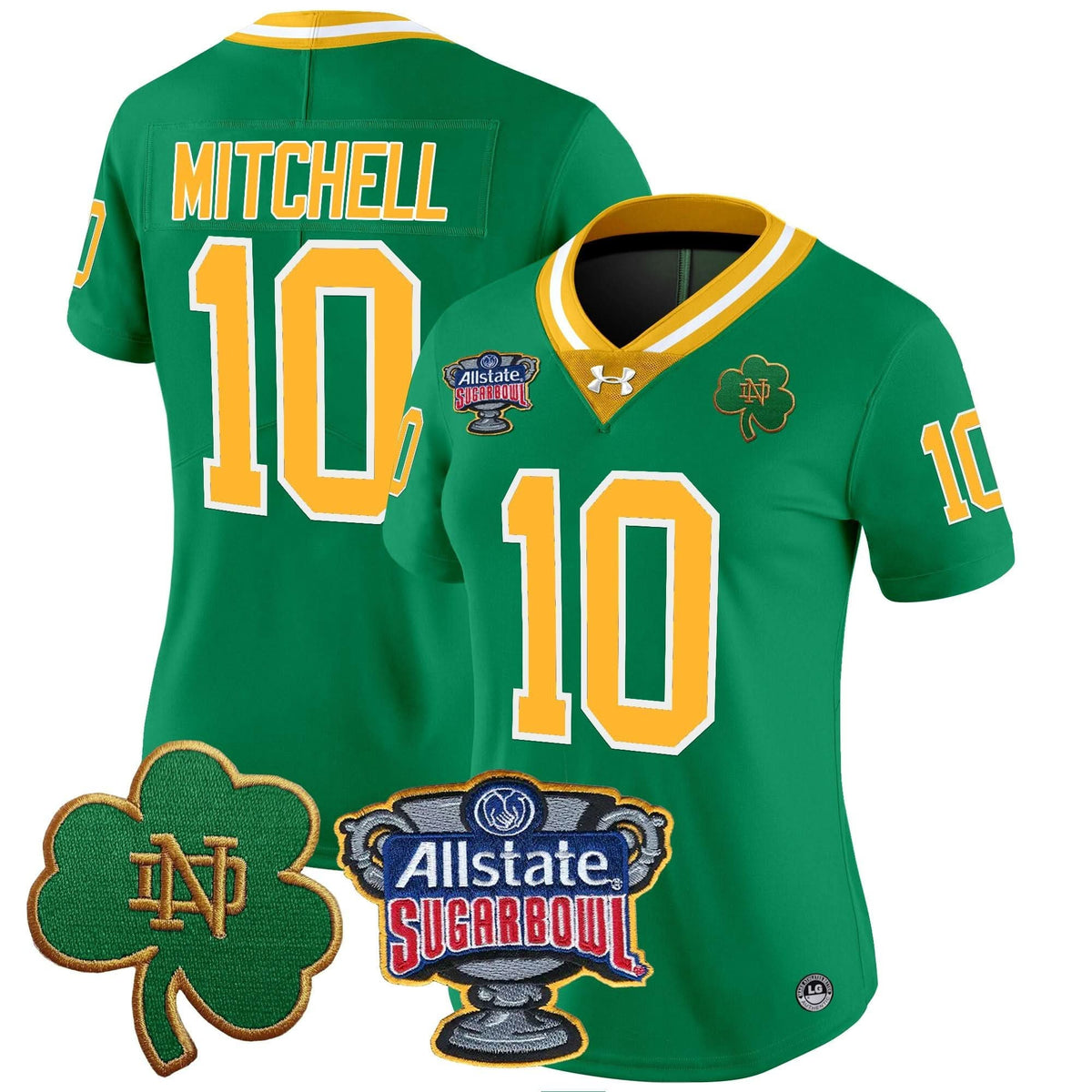 Women's NDFI 2024 Sugar Bowl Patch Vapor Limited Jersey - Stitched