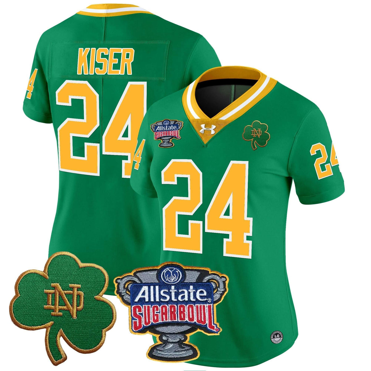 Women's NDFI 2024 Sugar Bowl Patch Vapor Limited Jersey - Stitched