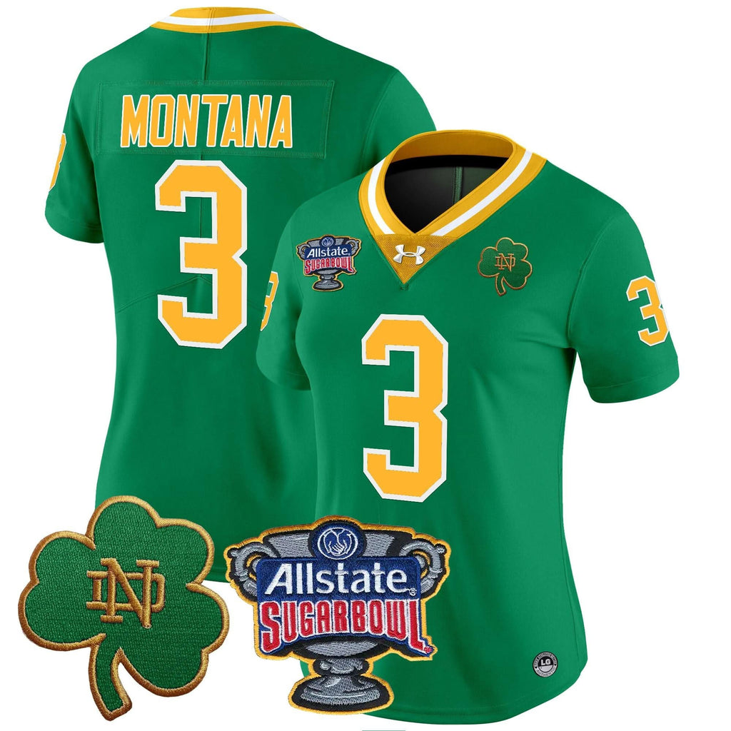 Women's NDFI 2024 Sugar Bowl Patch Vapor Limited Jersey - Stitched