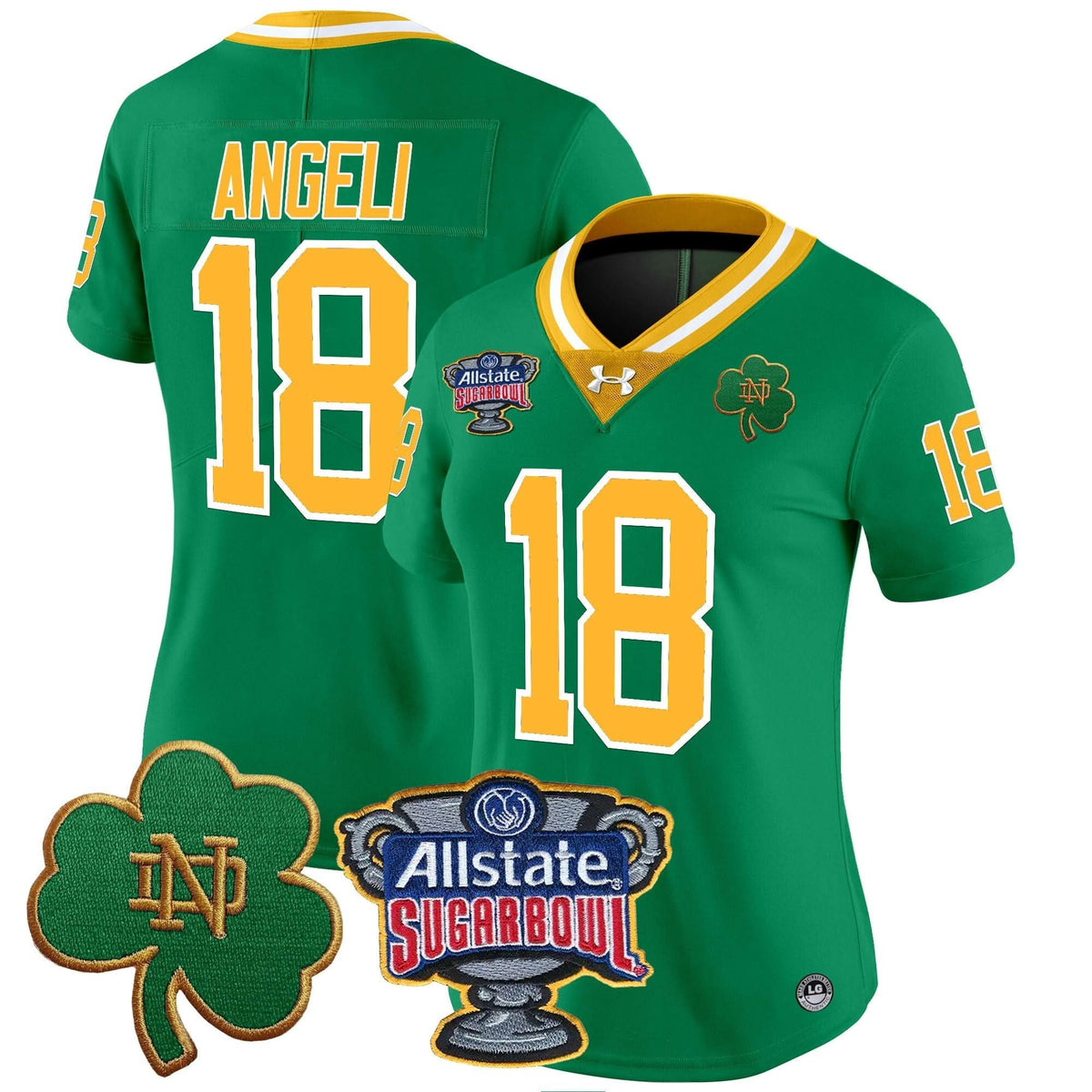 Women's NDFI 2024 Sugar Bowl Patch Vapor Limited Jersey - Stitched