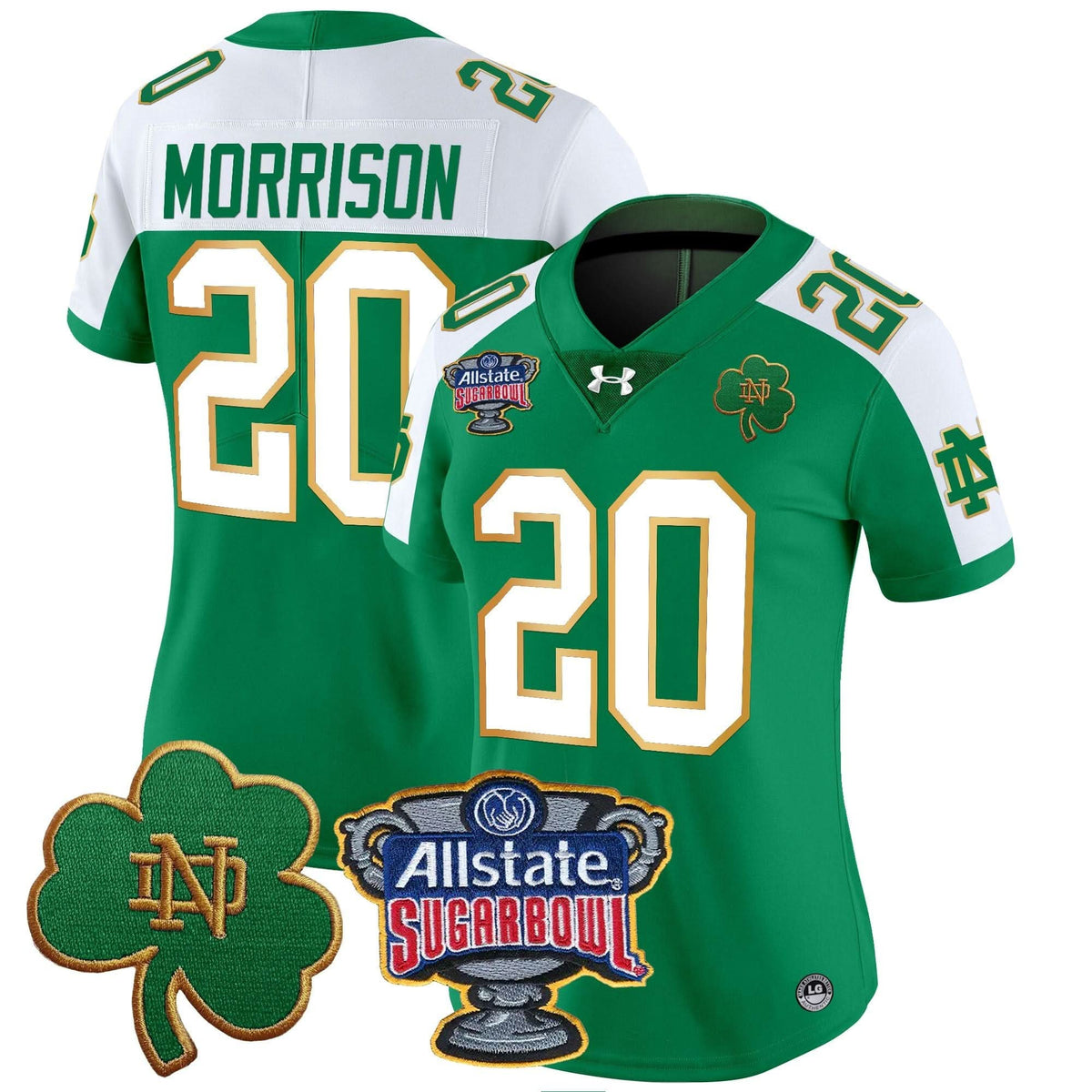 Women's NDFI 2024 Sugar Bowl Patch Vapor Limited Jersey - Stitched