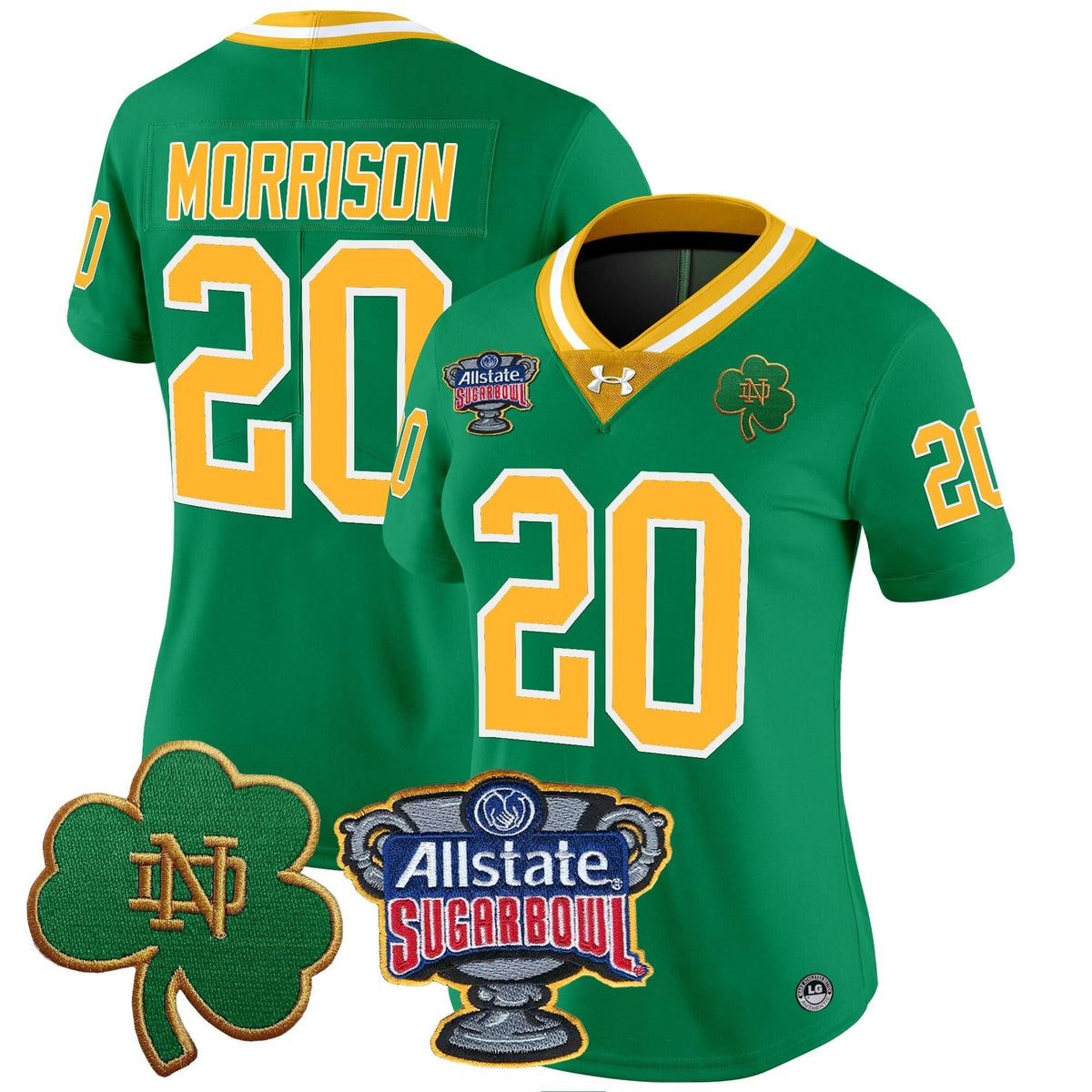 Women's NDFI 2024 Sugar Bowl Patch Vapor Limited Jersey - Stitched