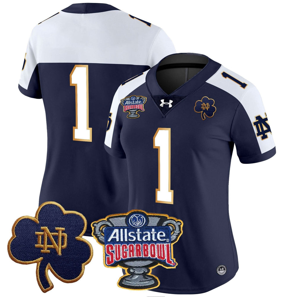 Women's NDFI 2024 Sugar Bowl Patch Vapor Limited Jersey - Stitched