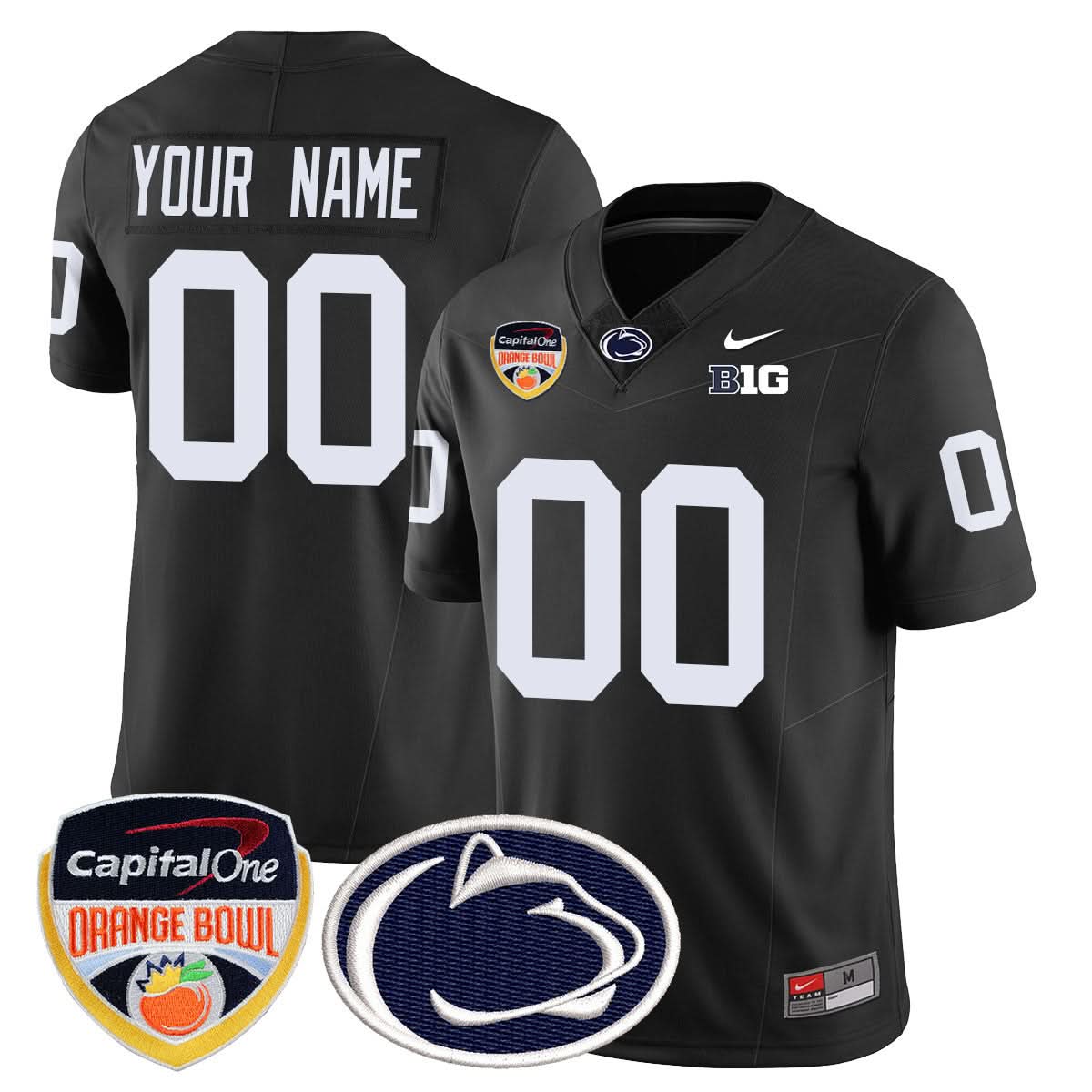 Custom Gender/Name PSU 2024 Orange Bowl Jersey
