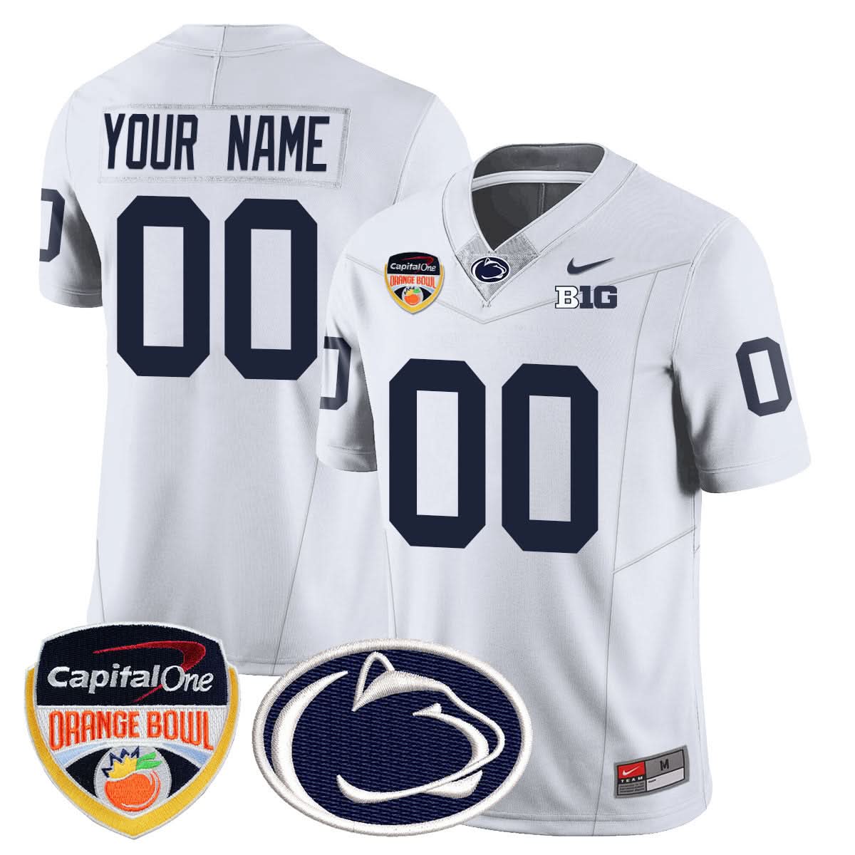 Custom Gender/Name PSU 2024 Orange Bowl Jersey