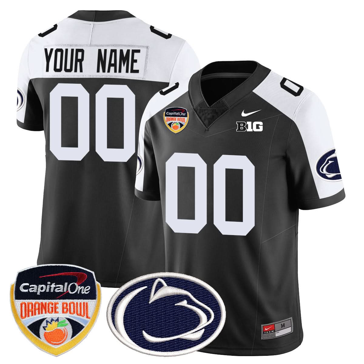 Custom Gender/Name PSU 2024 Orange Bowl Jersey