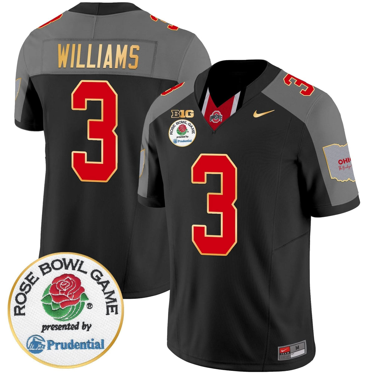 OSB Rose Bowl Gold Trim Vapor Limited Jersey
