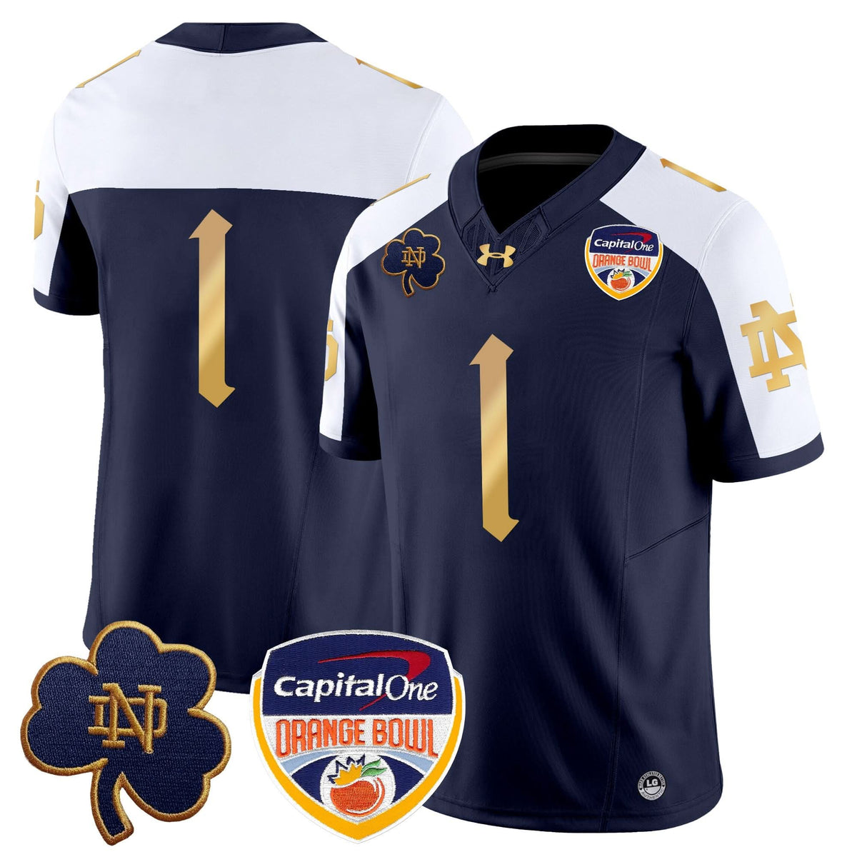 NDFI 2024 Orange Bowl Patch Vapor Limited Jersey V2