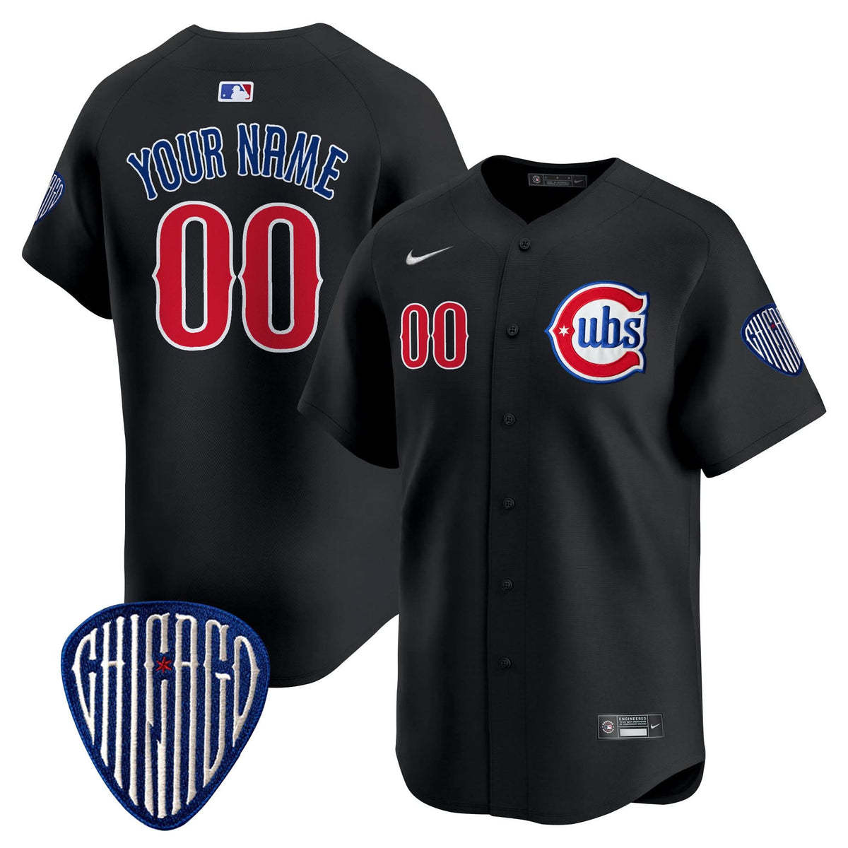 CC Blue Alternate Vapor Premier Limited Custom Jersey - Stitched