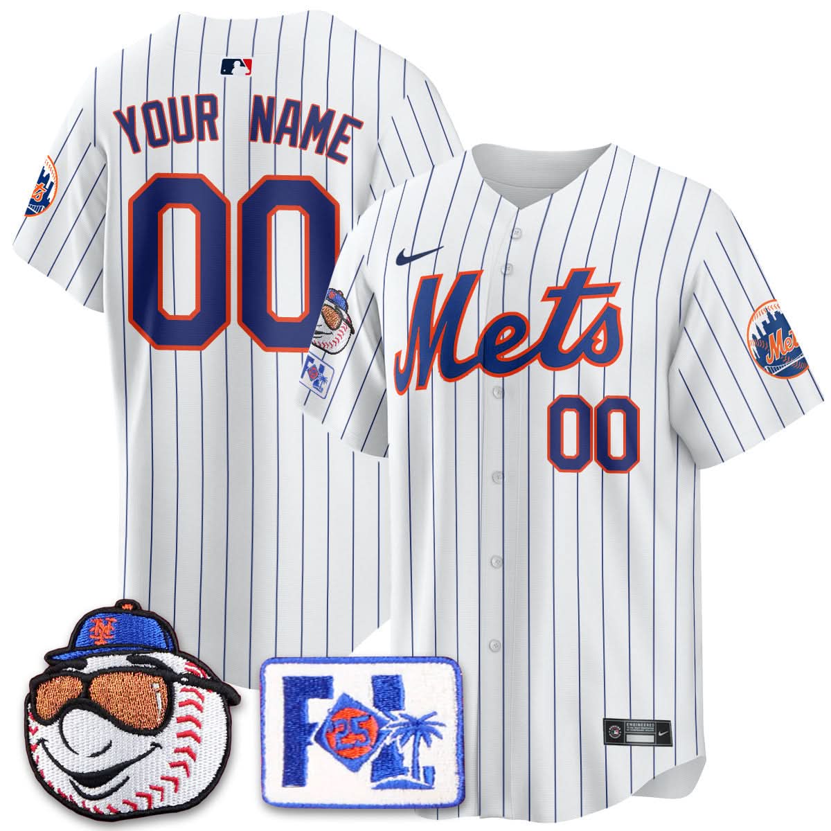 Custom Gender/Name NYM 2025 Spring Training Jersey - Stitched