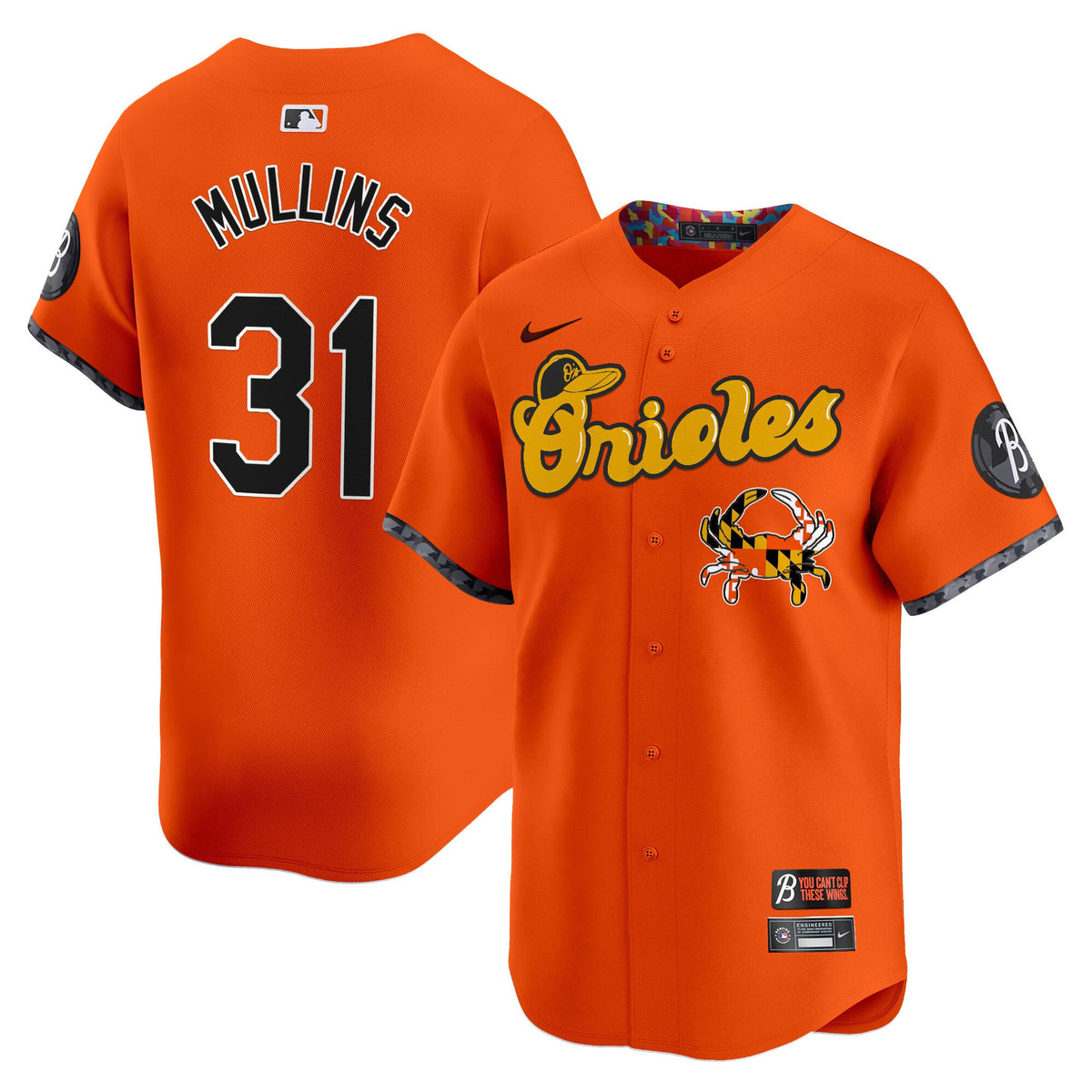 BAL Maryland Blue Crab Vapor Premier Limited Jersey - Stitched
