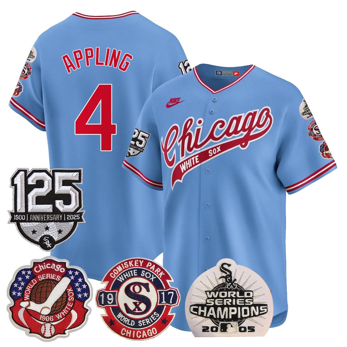 CWS 125th Anniversary - World Series Champions Jersey - Stitched