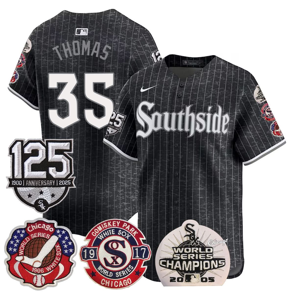 CWS 125th Anniversary - World Series Champions Jersey - Stitched