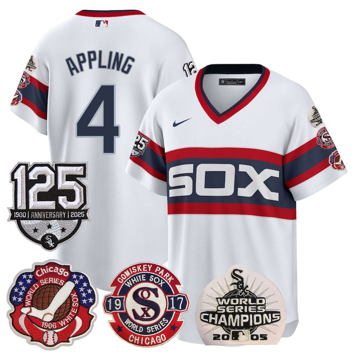 CWS 125th Anniversary - World Series Champions Jersey - Stitched