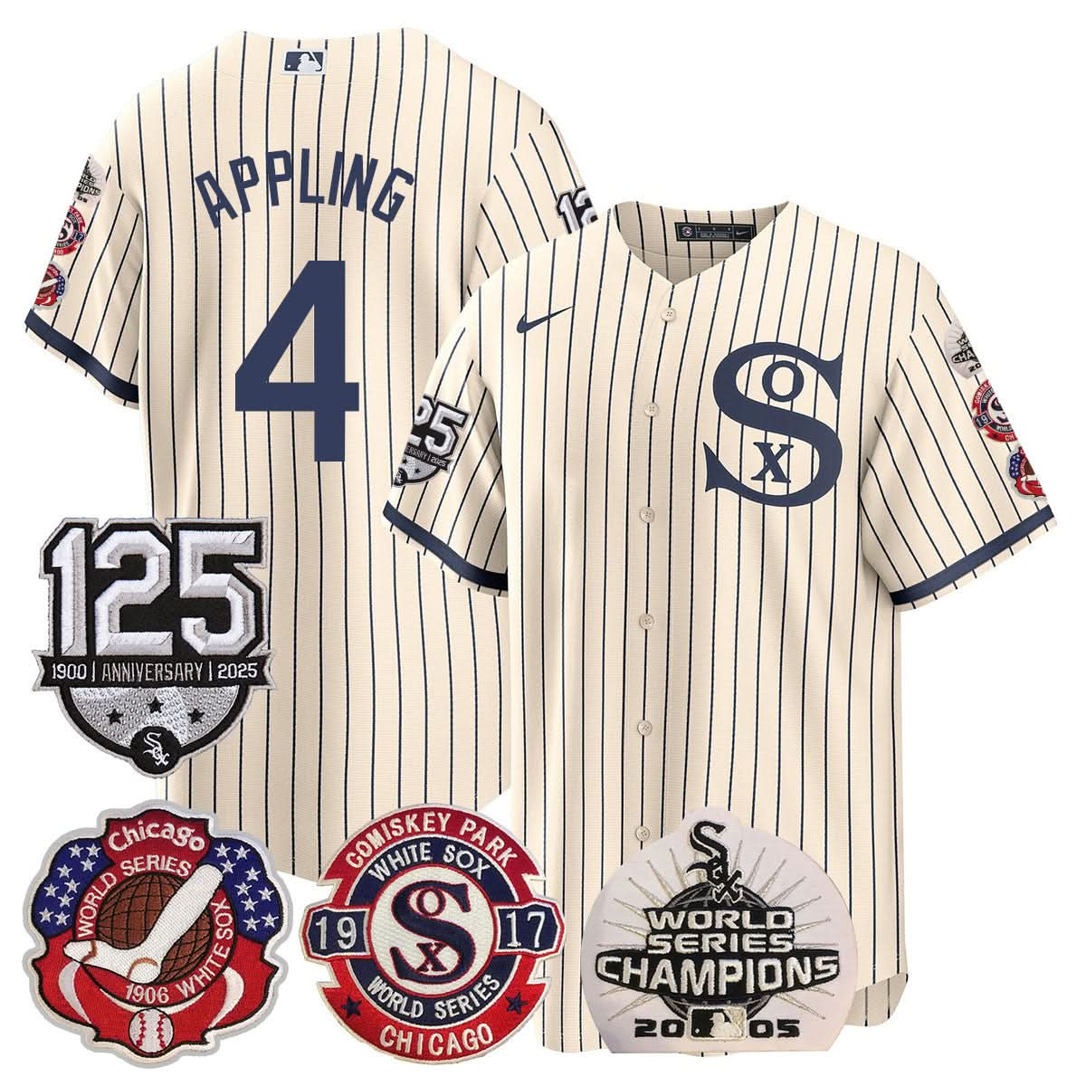CWS 125th Anniversary - World Series Champions Jersey - Stitched