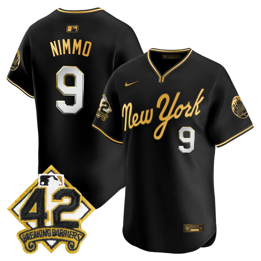 NYM 2025 Jackie Robinson Patch Road Alternate Jersey – Stitched