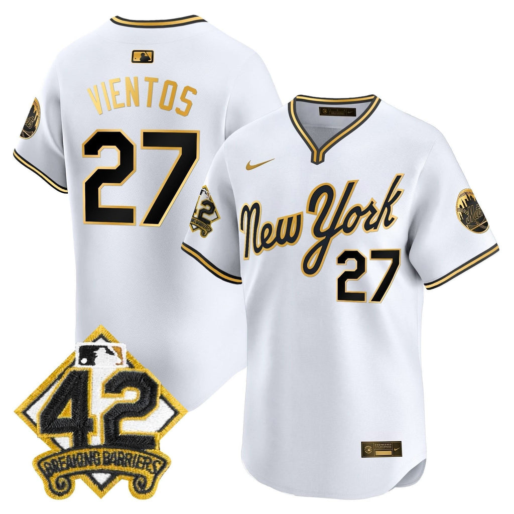 NYM 2025 Jackie Robinson Patch Road Alternate Jersey – Stitched