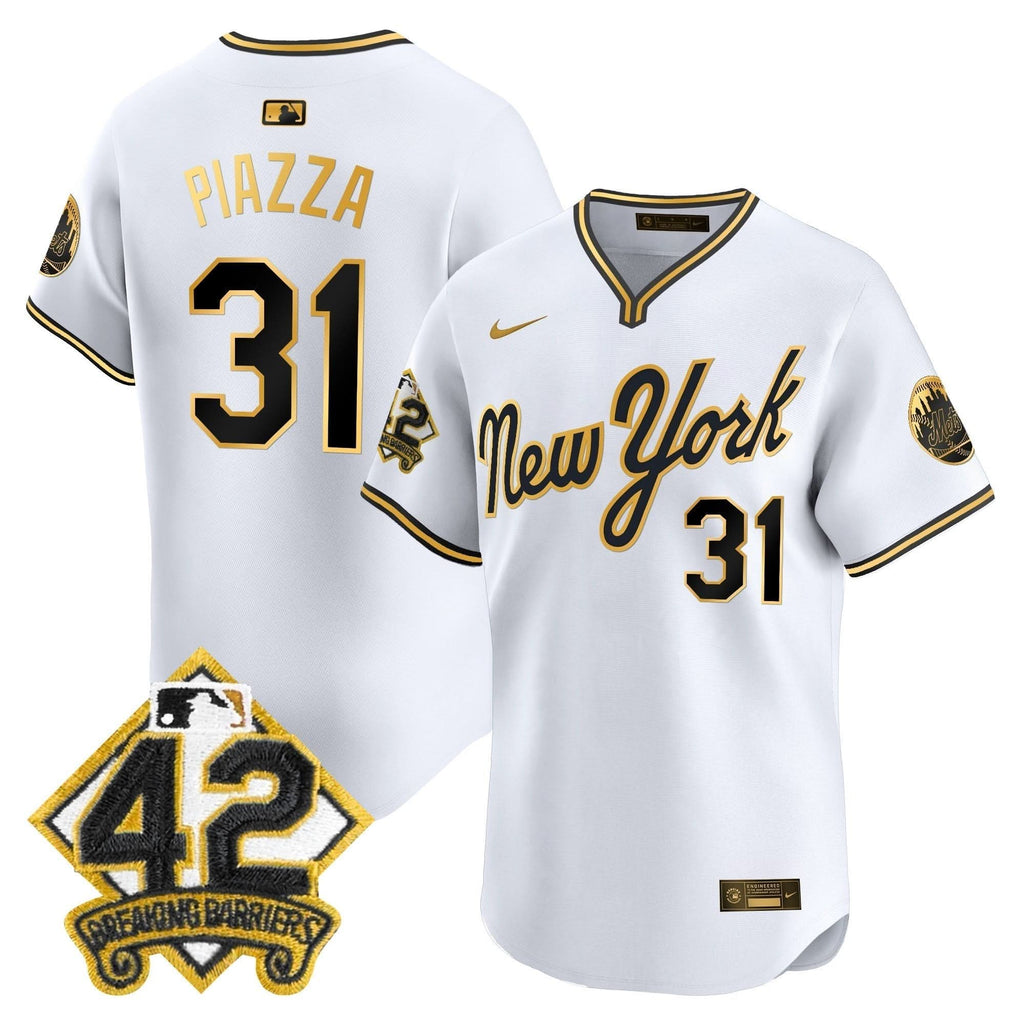 NYM 2025 Jackie Robinson Patch Road Alternate Jersey – Stitched