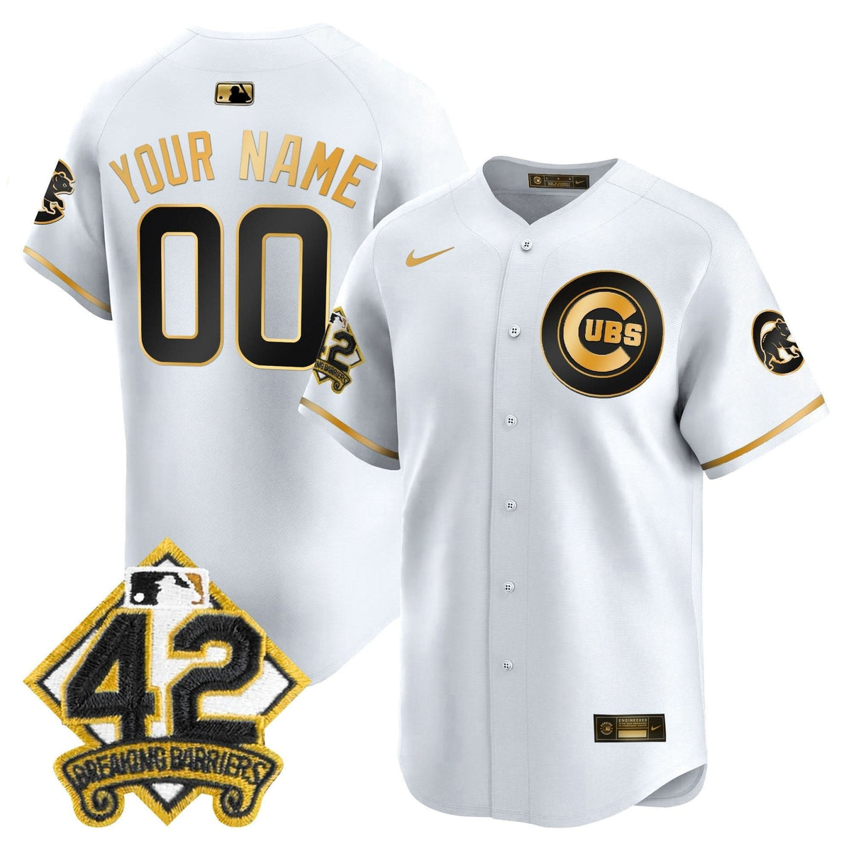 CC 2025 Jackie Robinson Patch Vapor Premier Limited Custom Jersey - Stitched