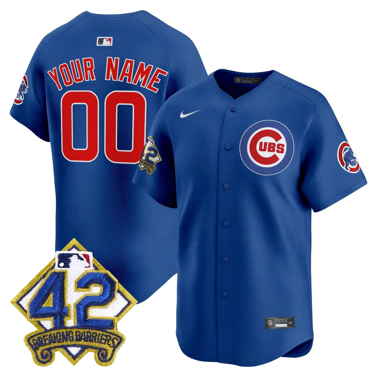 CC 2025 Jackie Robinson Patch Vapor Premier Limited Custom Jersey - Stitched