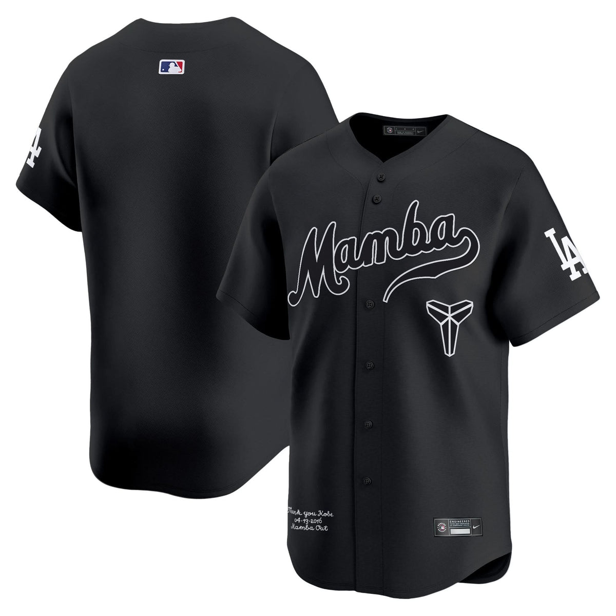 LAD Kobe Bryant Mamba Vapor Premier Limited Jersey - Stitched