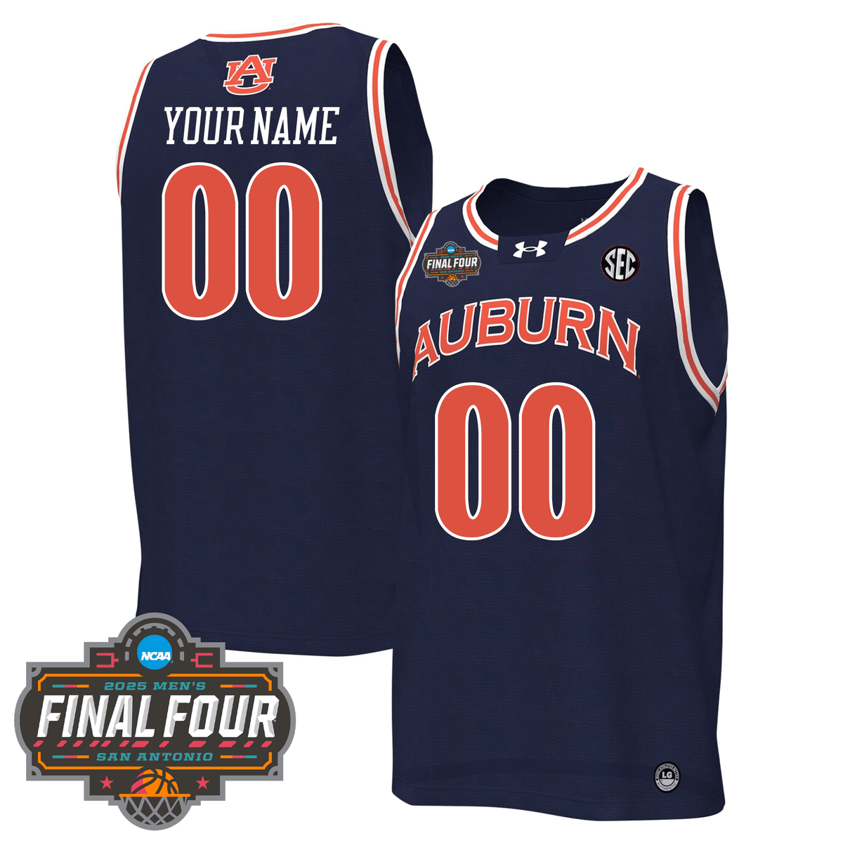 Custom AT Basketball 24/25 Jersey - Final Four Patch