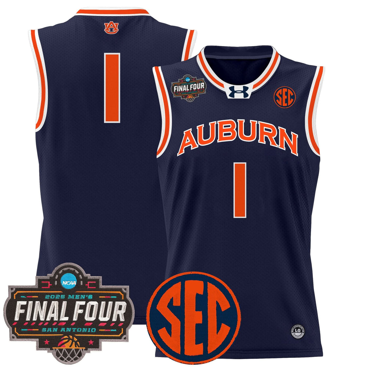 AT 2025 Final Four Patch Lightweight Basketball Jersey - Stitched