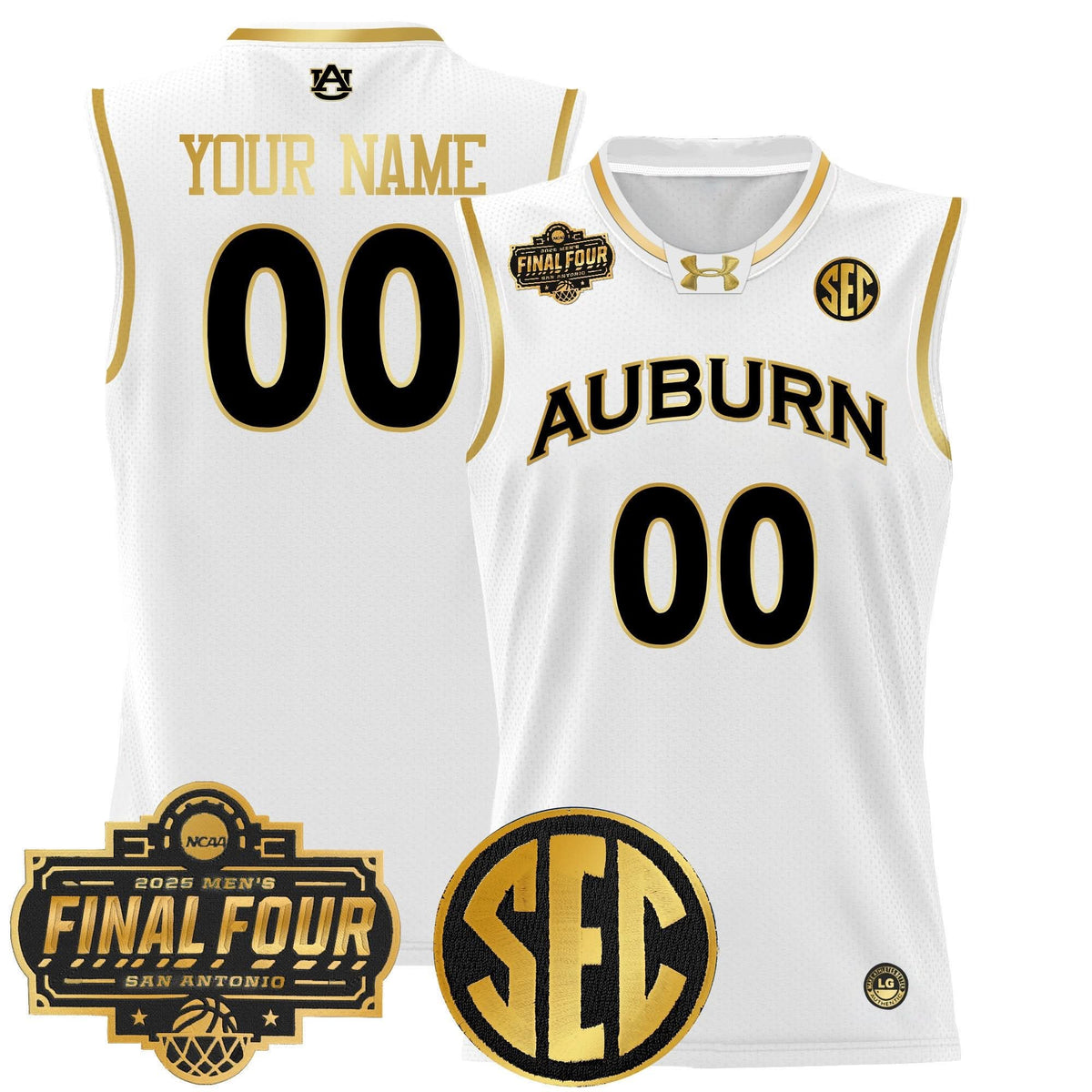 AT 2025 Final Four Patch Lightweight Basketball Custom Jersey - Stitched
