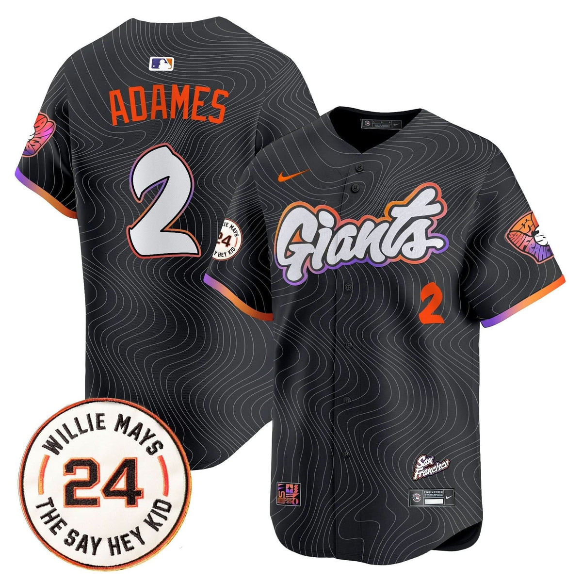 SFG 2025 Willie Mays Patch Vapor Premier Limited Jersey - Stitched