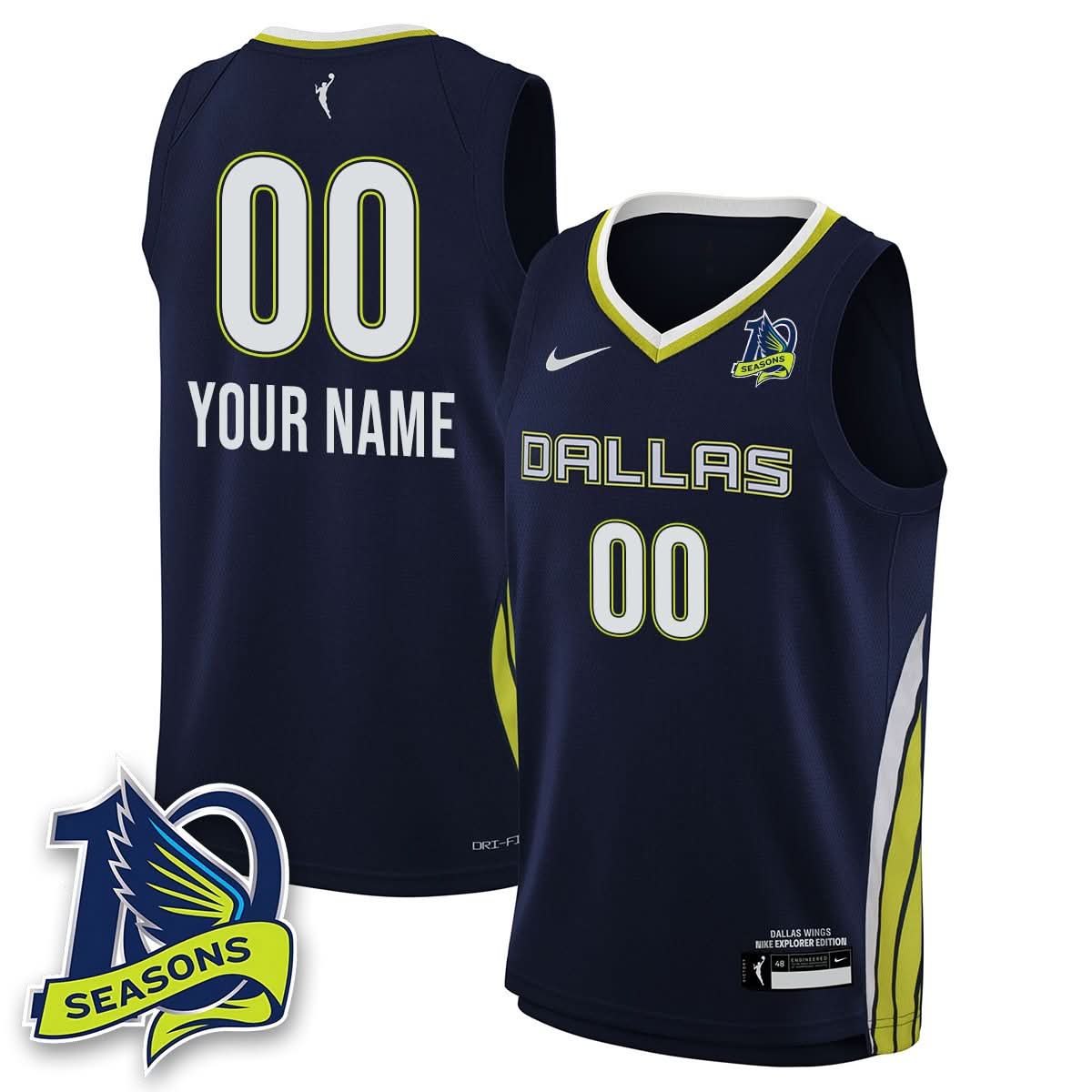 Custom Gender/Name Dallas Wings 2025 Limited Jersey - Stitched