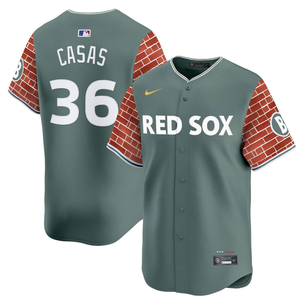 BRS 2025 Fenway Red Brick Style Vapor Premier Limited Jersey - Stitched