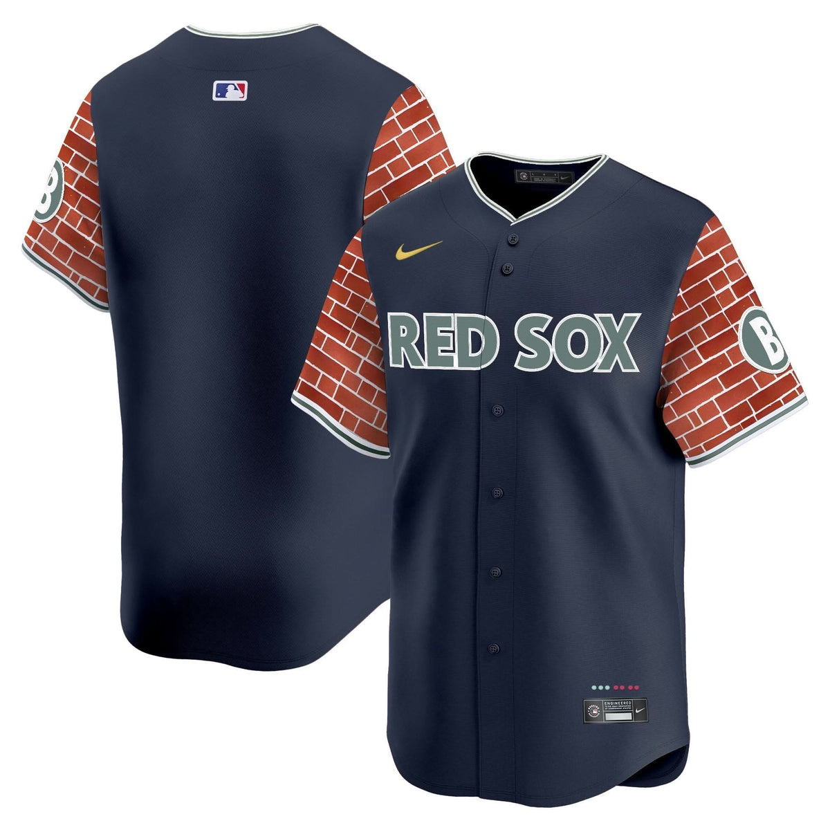 BRS 2025 Fenway Red Brick Style Vapor Premier Limited Jersey - Stitched