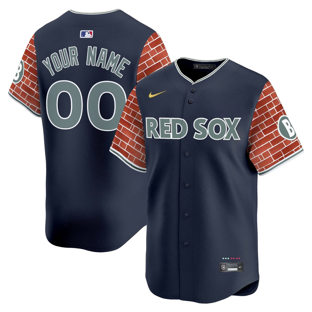 BRS 2025 Fenway Red Brick Style Vapor Premier Limited Custom Jersey - Stitched