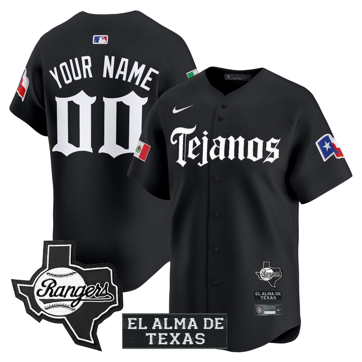 TR Mexico Tejano Barrio Style Vapor Premier Limited Custom Jersey - Stitched