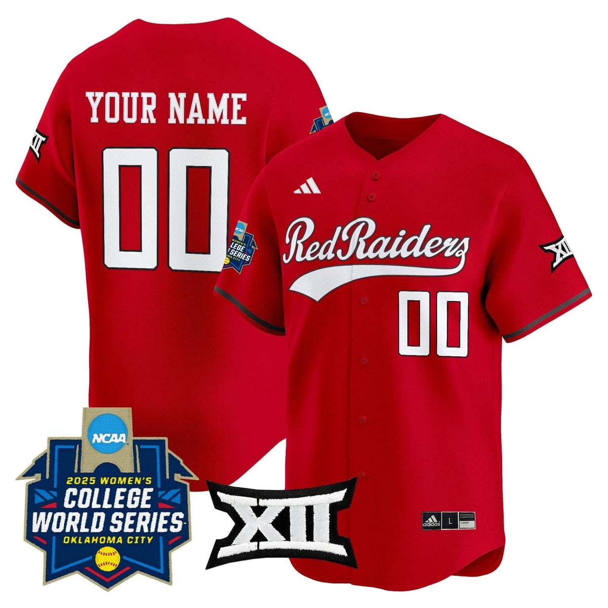 TTU Softball 2025 World Series (WCWS) Vapor Premier Limited Custom Jersey - Stitched