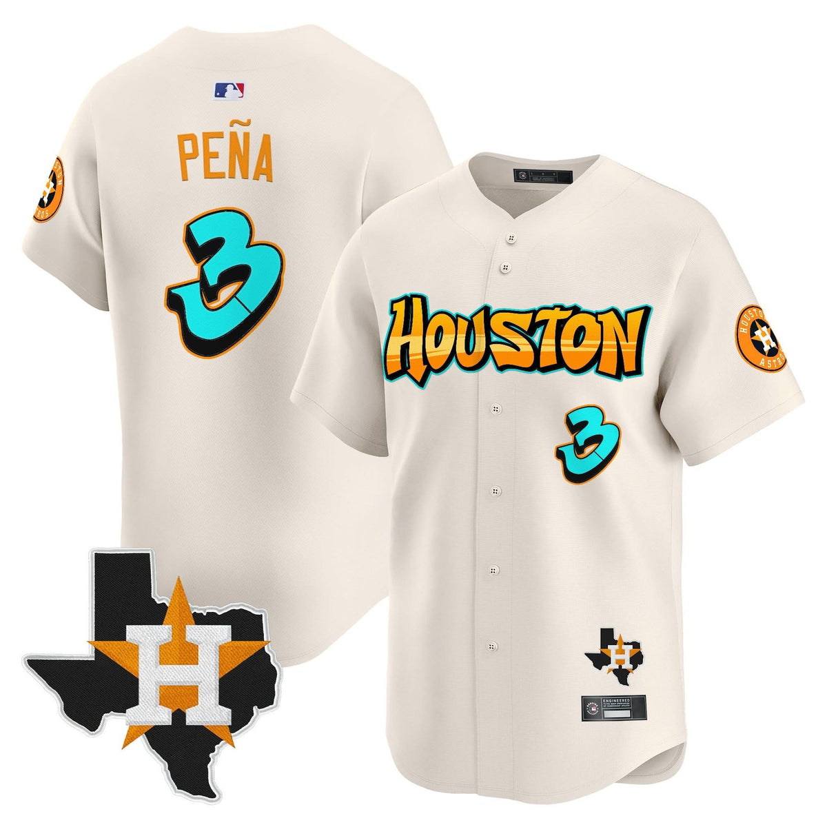 HA 'Graffiti H-Town Edition' Vapor Premier Limited Jersey - Stitched
