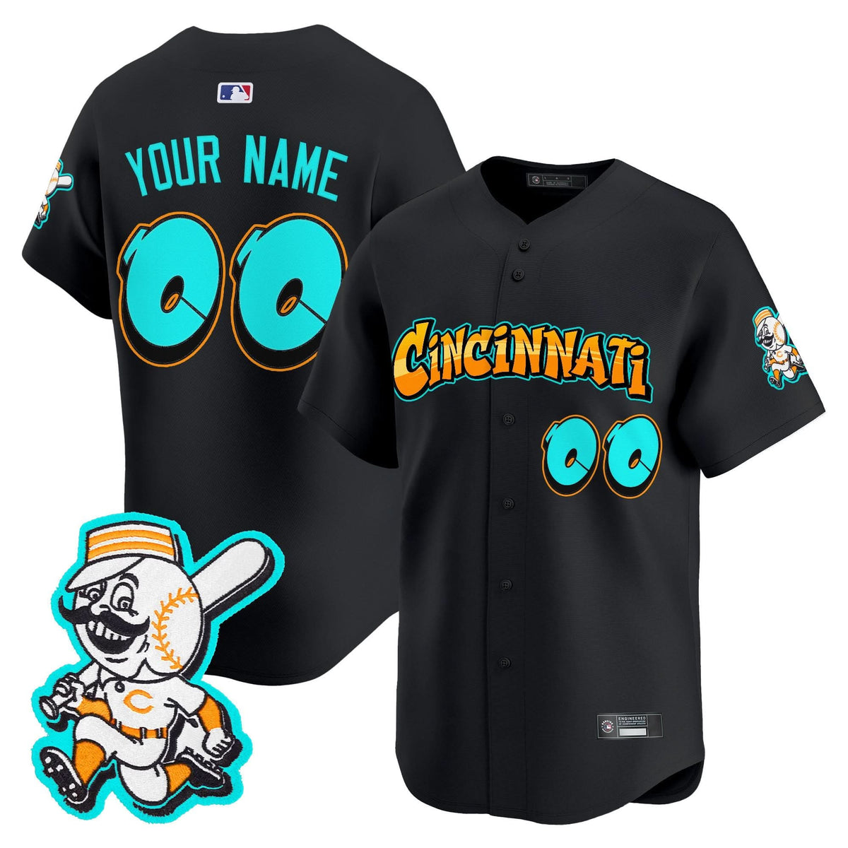 CR 'Graffiti Queen City Edition' Vapor Premier Limited Custom Jersey - Stitched