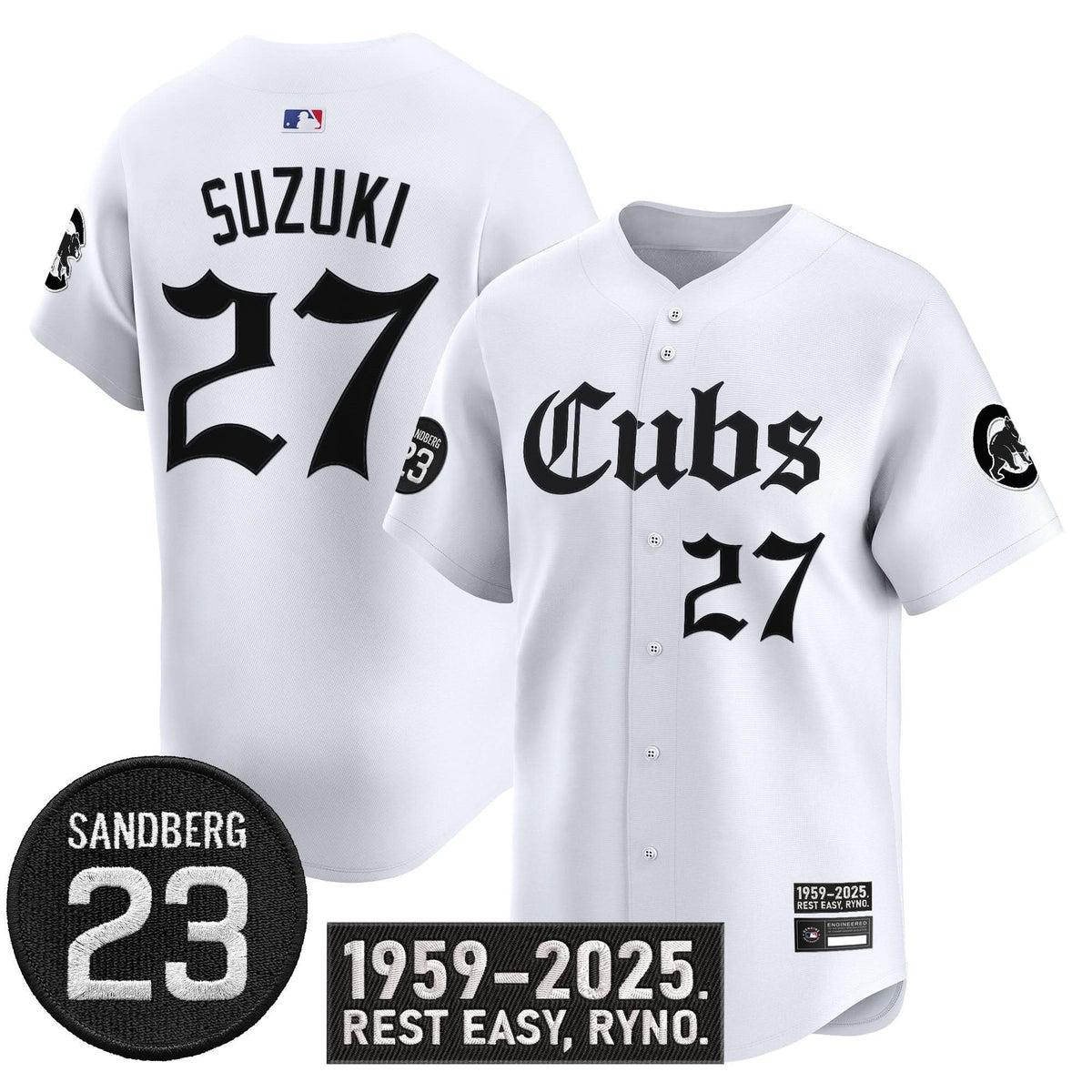 CC 'Ryne Sandberg Tribute' Vapor Premier Limited Jersey - Stitched