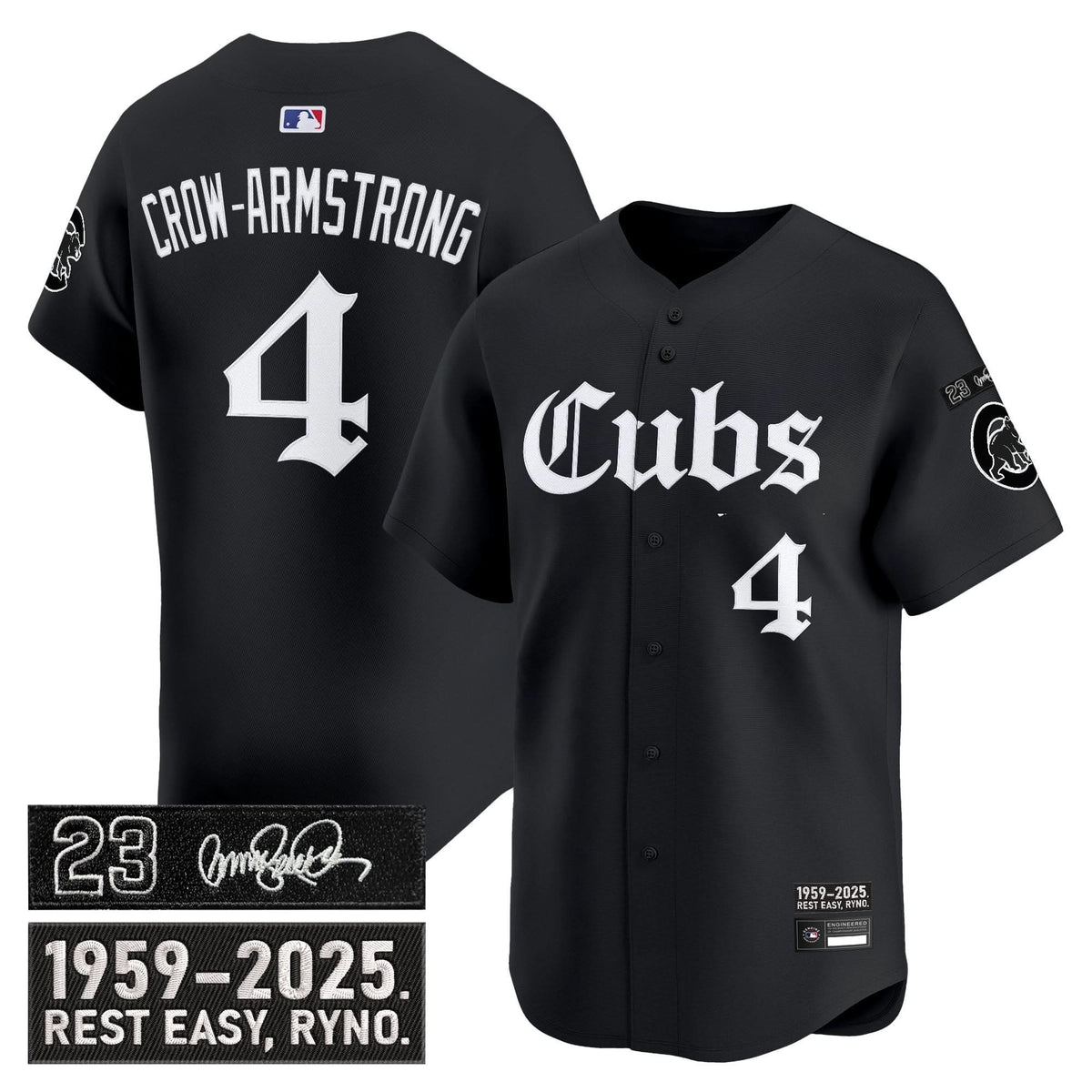 CC 'Ryne Sandberg Tribute' Vapor Premier Limited Jersey - Gothic Edition - Stitched